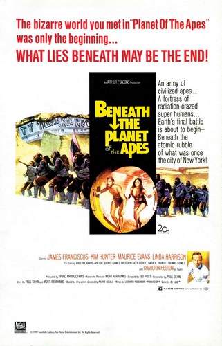 BENEATH THE PLANET OF THE APES FILM POSTER